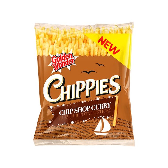 GOLDEN WONDER CHIPPIES CHIP SHOP CURRY