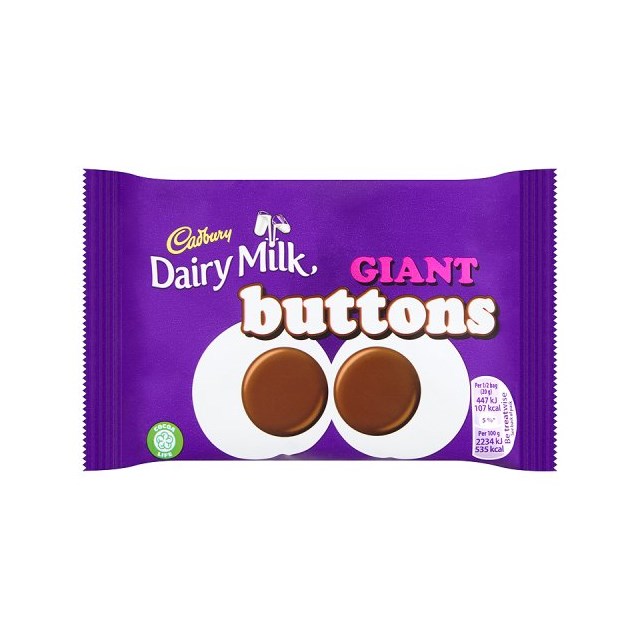 CADBURYS DAIRY MILK GIANT BUTTONS 40g (36 PACK)