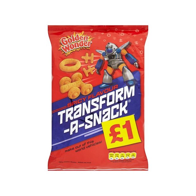 GOLDEN WONDER £1 TRANSFORM A SNACK SPICY