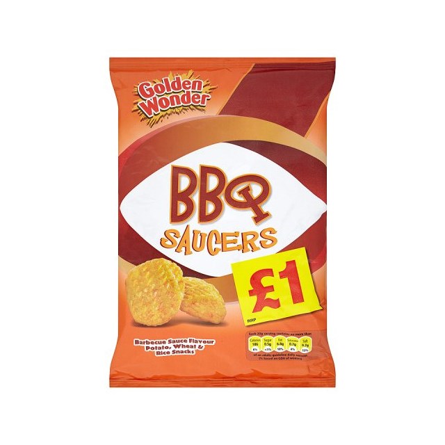 GOLDEN WONDER £1 BBQ SAUCERS