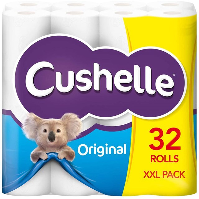 CUSHELLE TOILET ROLL 32PACK 1 CASE LIMIT