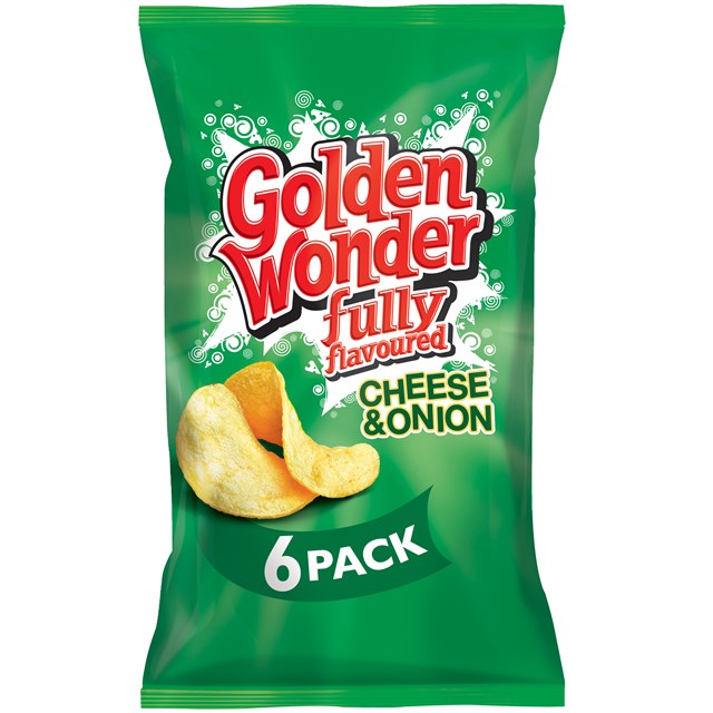 Golden Wonder Multipack Cheese & Onion 16 x 6 Pack