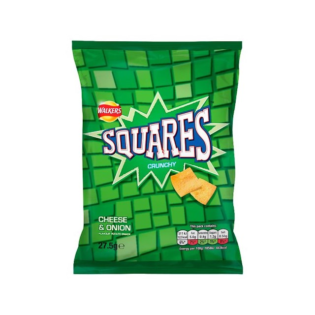 SQUARES CHEESE & ONION 27.5g (32 PACK)