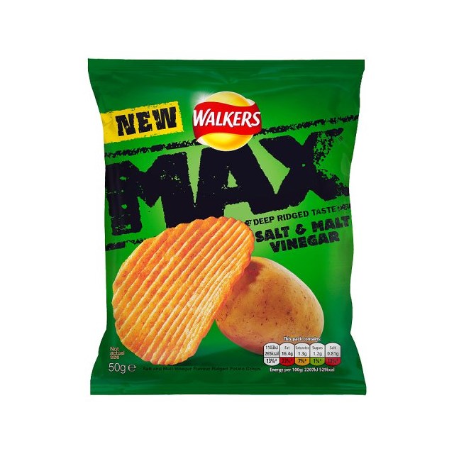 WALKERS MAX SALT & VINEGAR