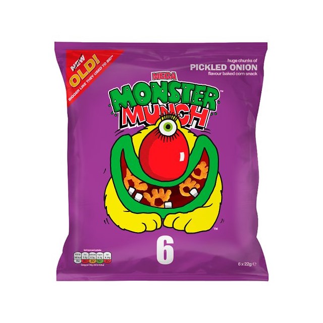 WALKERS 6PACK MONSTER MUNCH PICKLED ONION