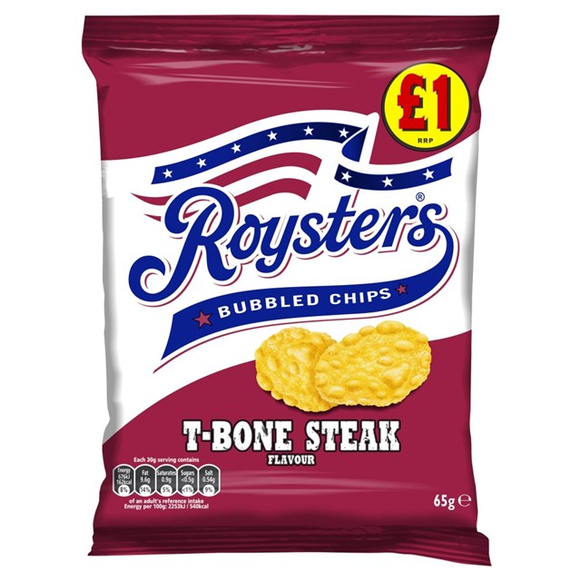 ROYSTERS T-BONE STEAK 90g £1 (16 PACK)