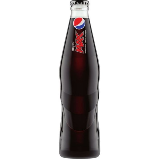 Pepsi Max Glass Bottle 330ml (24 Pack)