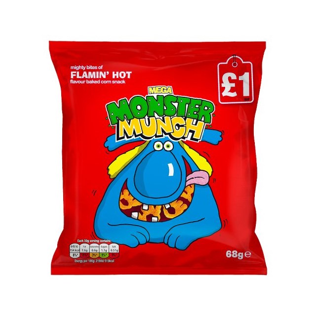 MONSTER MUNCH £1 FLAMIN HOT