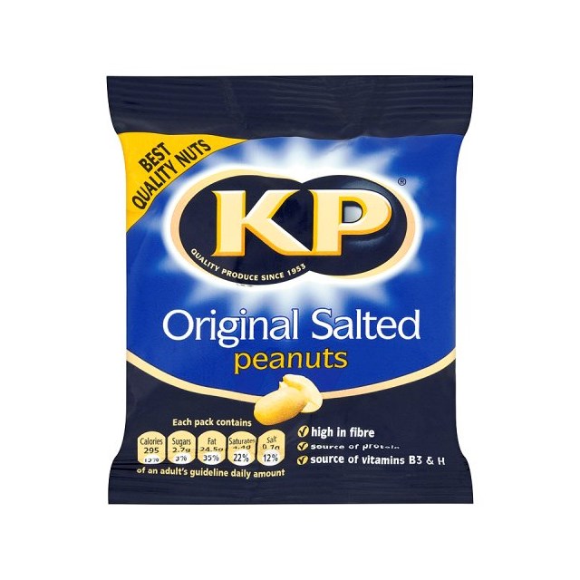 KP Salted Peanuts Pub Card 50g (21 Pack)