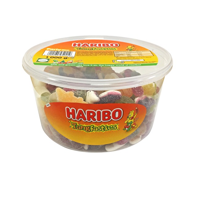 HARIBO TUBS 1KG TANGFASTIC