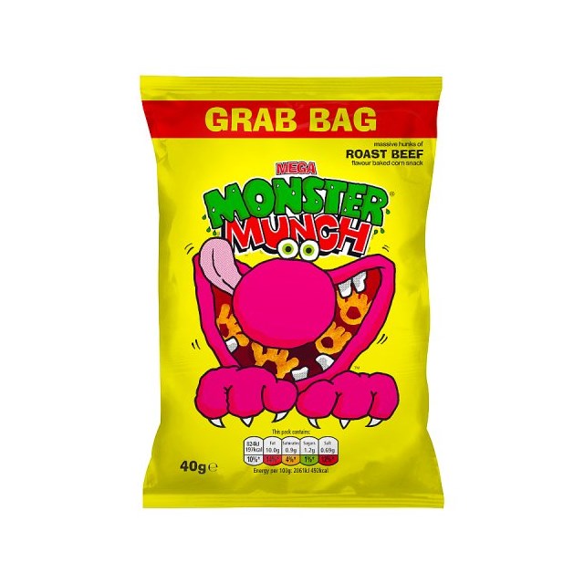 Monster Munch Grab Bag Roast Beef 40g 35 Pack