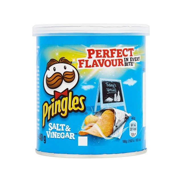 Pringles Salt & Vinegar 40g (12 Pack)