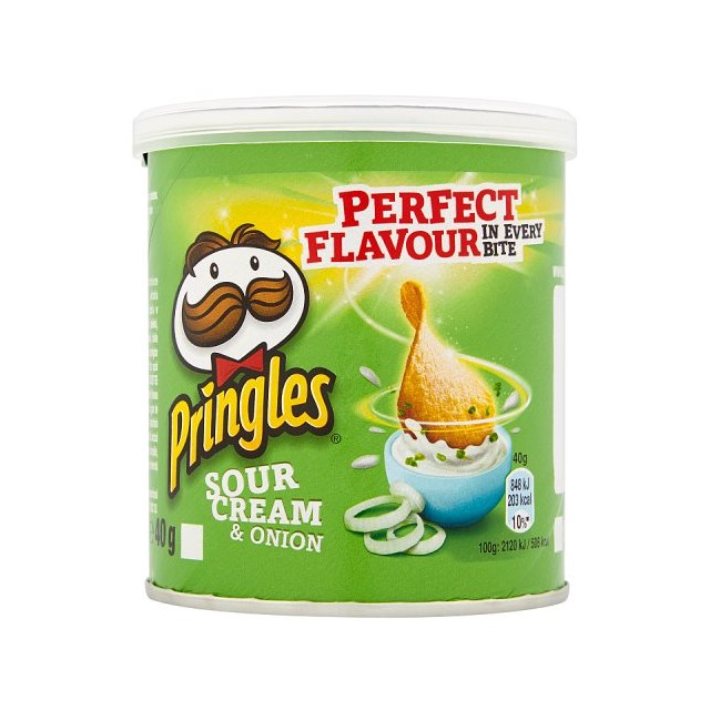 PRINGLES SOUR CREAM & ONION 40g (12 PACK)