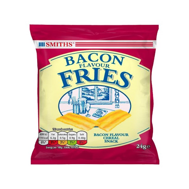 Smiths Bacon Fries 24g 24 Pack