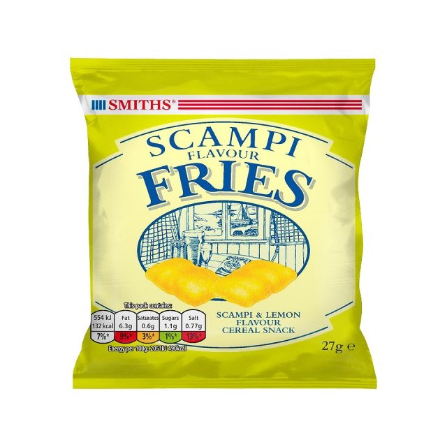 SMITHS SCAMPI FRIES 27g (24 PACK)