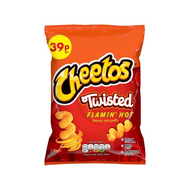 WALKERS 39P CHEETOS TWISTED FLAMIN