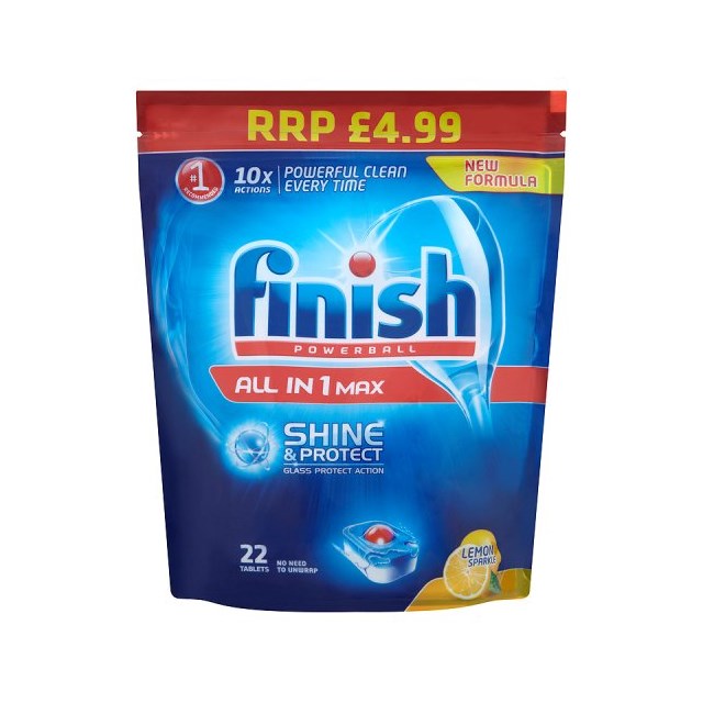 FINISH ALL IN ONE £4.99 DISHWASHER TABLETS