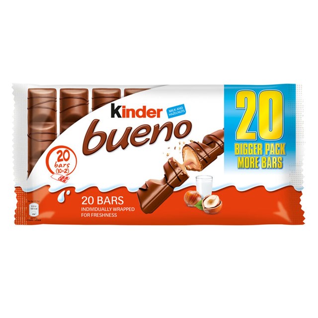 KINDER BUENO 20 PACK (10 x Twin Bars)