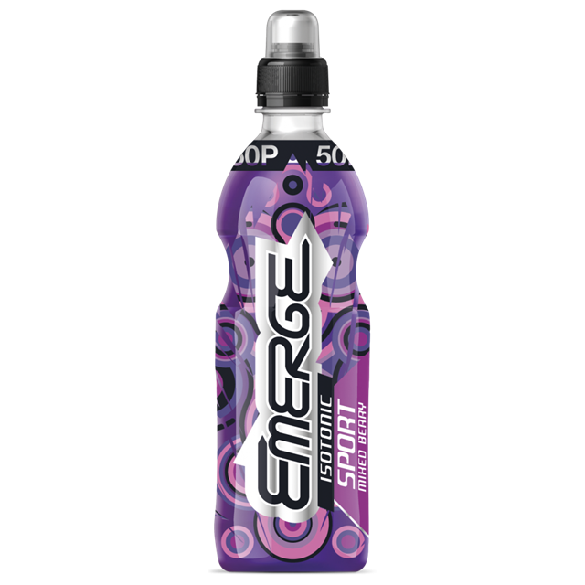 EMERGE SPORTS DRINK MIXED BERRY 500ml 50P (12 PACK)