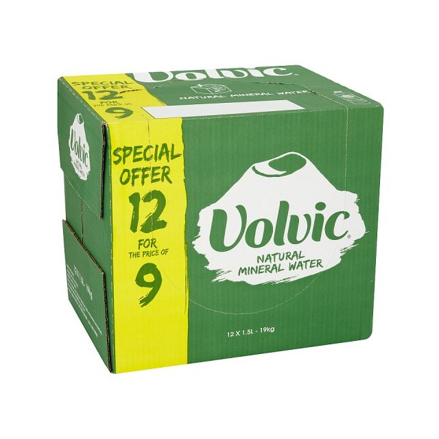 VOLVIC 1.5LTR 12FOR9 FLASH PACK