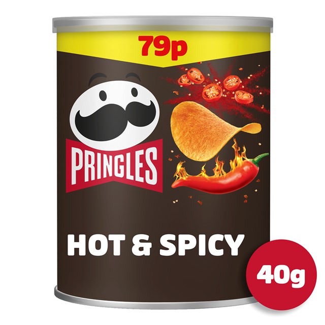 PRINGLES HOT & SPICY 40g 69p (12 PACK)
