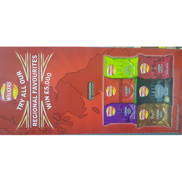 WALKERS REGIONAL FLAVOURS 6 CASE STACKER