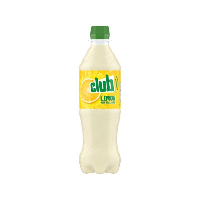 Club Lemon Bottles 500ml (24 Pack)