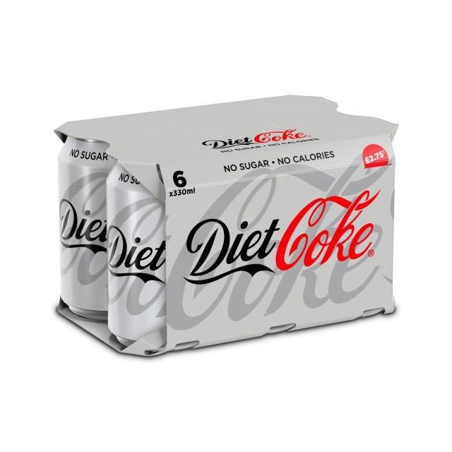 DIET COKE 330ml CANS £2.75 (4 x 6 PACK)