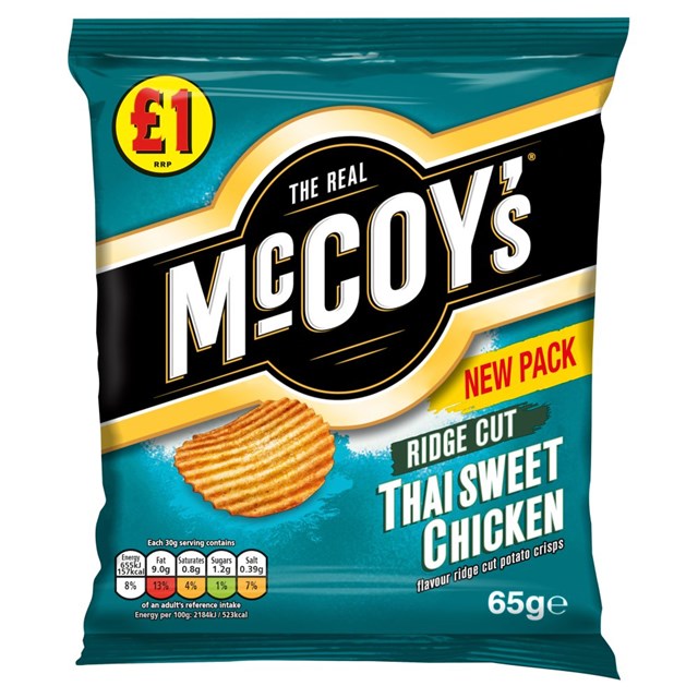 MCCOYS £1 THAI SWEET CHICKEN 65g (16 PACK)