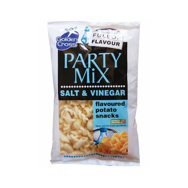 Golden Cross Party Mix Salt & Vinegar 125g (12 Pack)