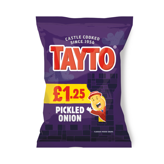 Tayto Pickled Onion 65g £1.25 20 Pack