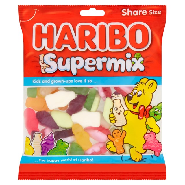 HARIBO SUPERMIX BAGS 140g (12 PACK)