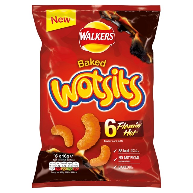 WOTSITS 6PACK FLAMIN HOT