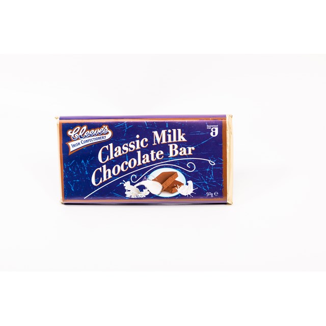 CLEEVES IRISH MILK CHOCOLATE BAR