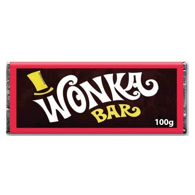 WONKA CHOCOLATE BARS 100g (24 PACK)