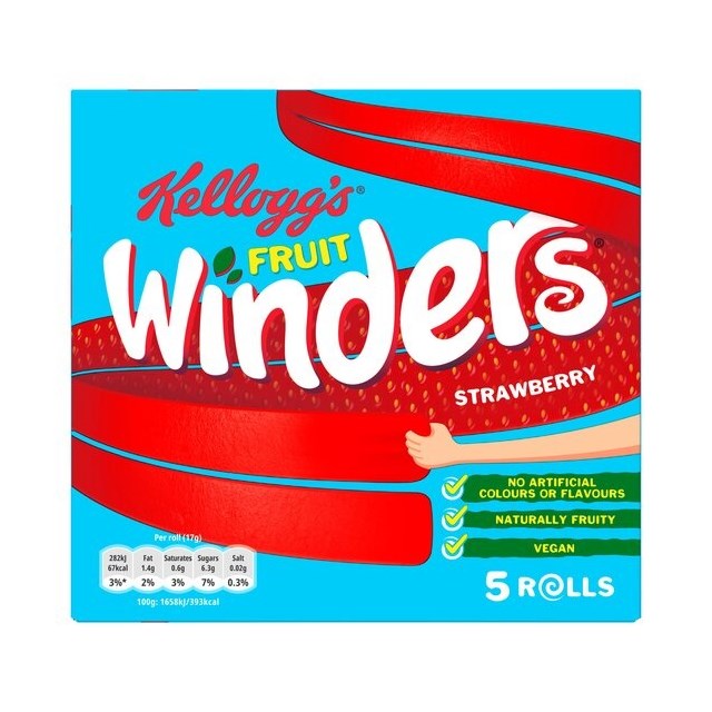 Kellogg's Strawberry Fruit Winders 17g (60 Pack)