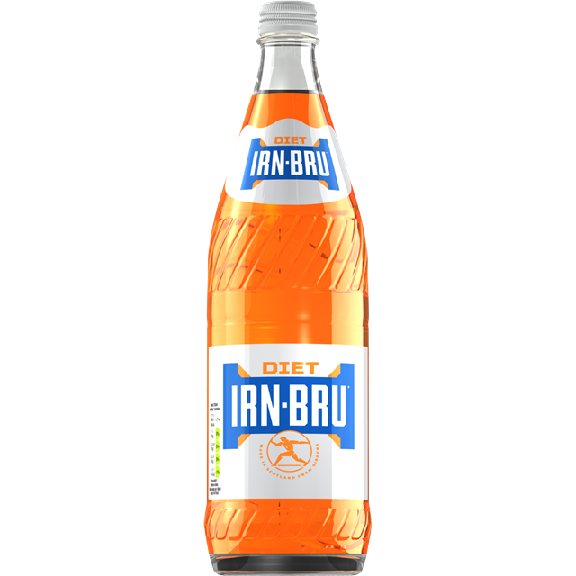 Barrs Diet Irn Bru Glass Bottles 750ml (12 Pack)