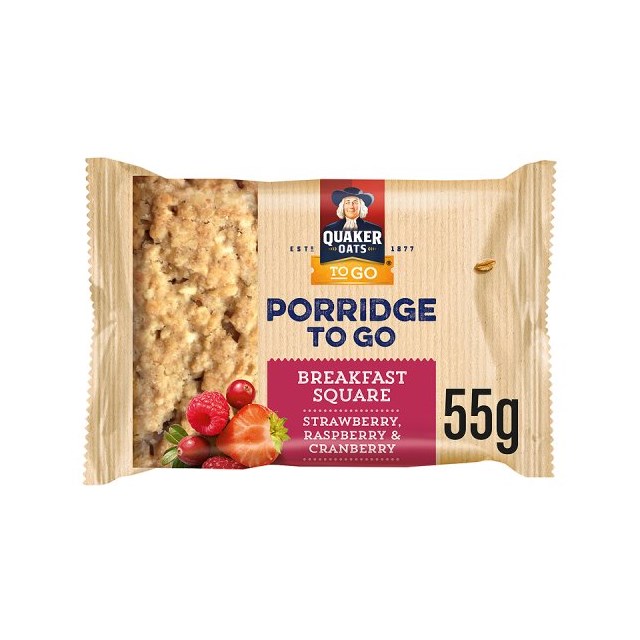 QUAKER PORRIDGE TO GO STRAWBERRY RASPBERRY & CRANBERRY