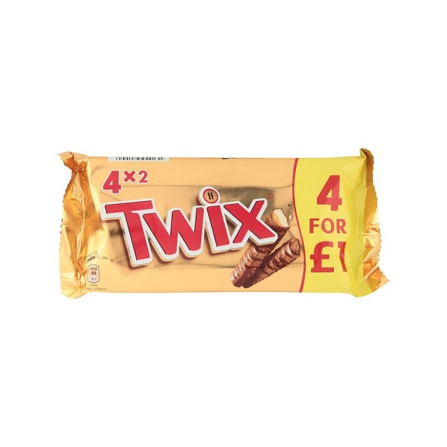 TWIX £1 SNACKSIZE 4PACK