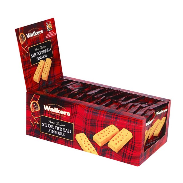Walkers All Butter Shortbread Fingers Twin Pack (24 x Twin Pack)