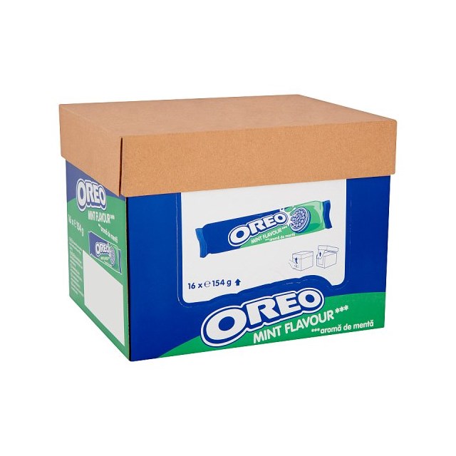 OREO MINT BISCUITS 154g (16 PACK)