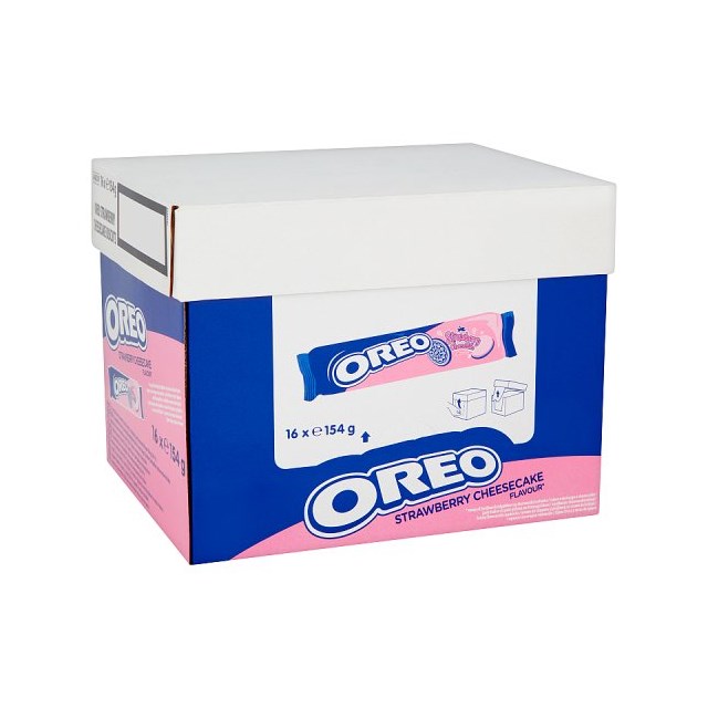 OREO STRAWBERRY CHEESECAKE BISCUITS 154g (16 PACK)