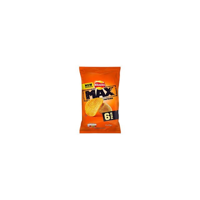 WALKERS MAX 6PACK PAPRIKA