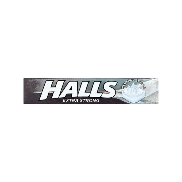 HALLS MENTHOLYPTUS EXTRA STRONG THROAT LOZENGES 33g (20 PACK)