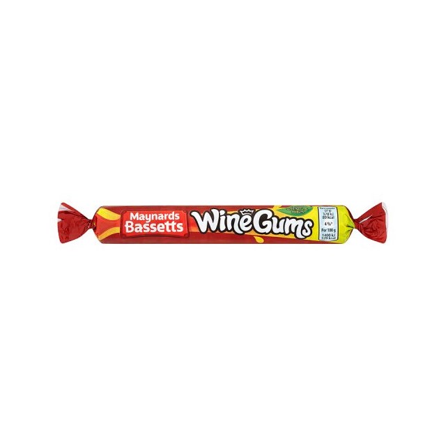 MAYNARDS BASSETTS WINE GUMS ROLL 52g (40 PACK)