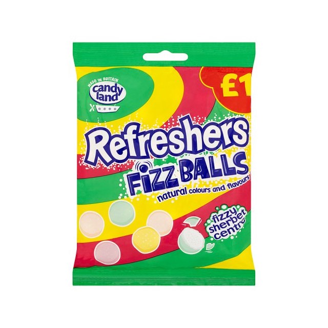 CANDYLAND £1 REFRESHER FIZZ BALLS