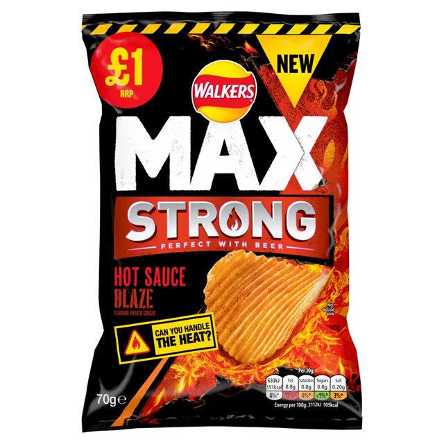 WALKERS MAX KFC ZINGER DOUBLE CRUNCH 65g £1 (15 PACK)