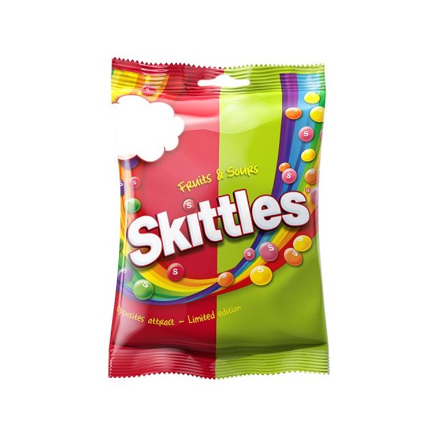 SKITTLES CHEWIES 125g £1 (12 PACK)