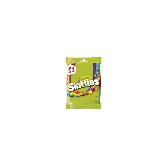 SKITTLES SOURS 125g £1 (12 PACK)