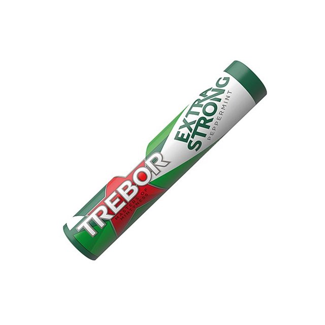 TREBOR EXTRA STRONG MINTS PEPPERMINT GREEN 41g (40 PACK)